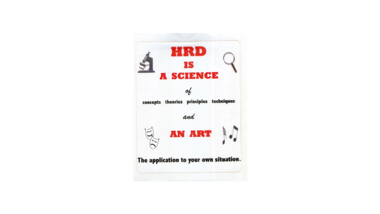 HRD is a Science and an Art by Dr. Don Kirkpatrick